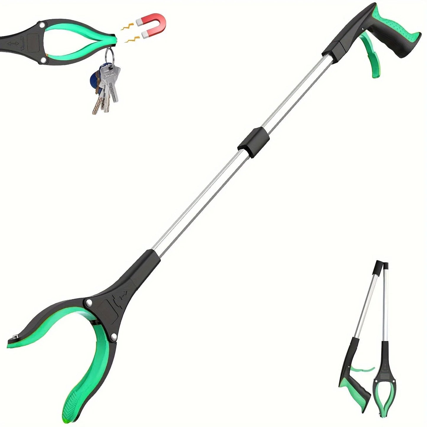 Heavy Duty Garbage Grabber With 360 Degree Rotating Clamp