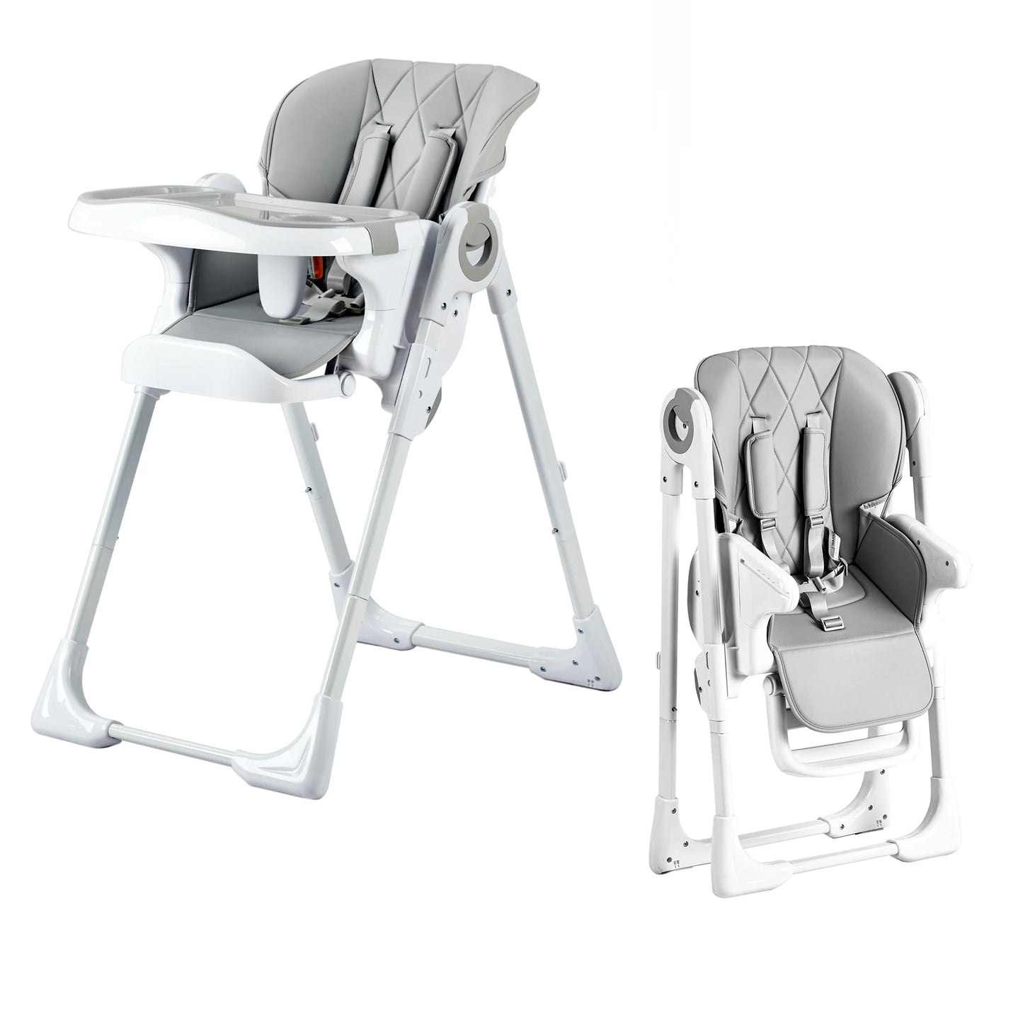 Multifunctional Adjustable Baby High Chair With Foldable Design