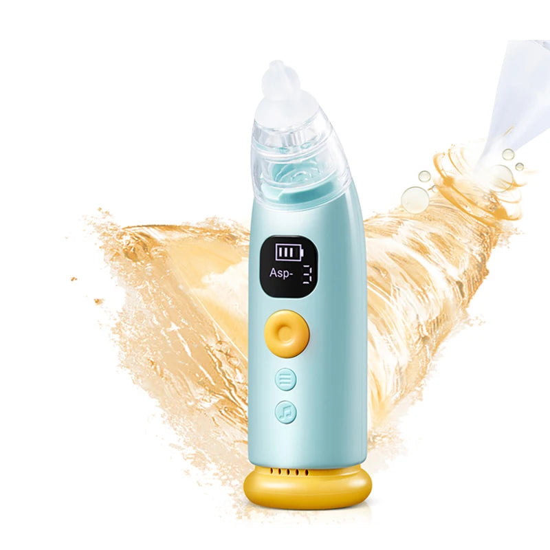 Hansqui Electric Baby Nasal Aspirator With 3 Silicone Nozzles Rechargeable