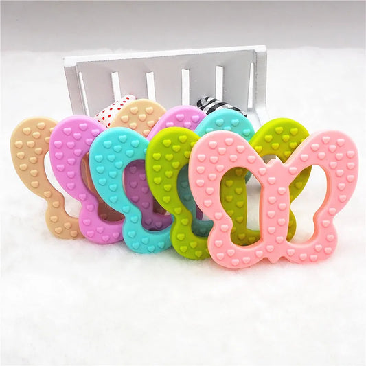Chengkai Silicone Butterfly Teether Baby Pacifier Pendant 10Pcs BPA Free