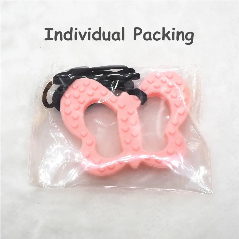 Chengkai Silicone Butterfly Teether Baby Pacifier Pendant 10Pcs BPA Free