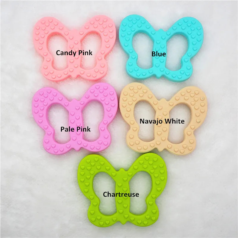 Chengkai Silicone Butterfly Teether Baby Pacifier Pendant 10Pcs BPA Free