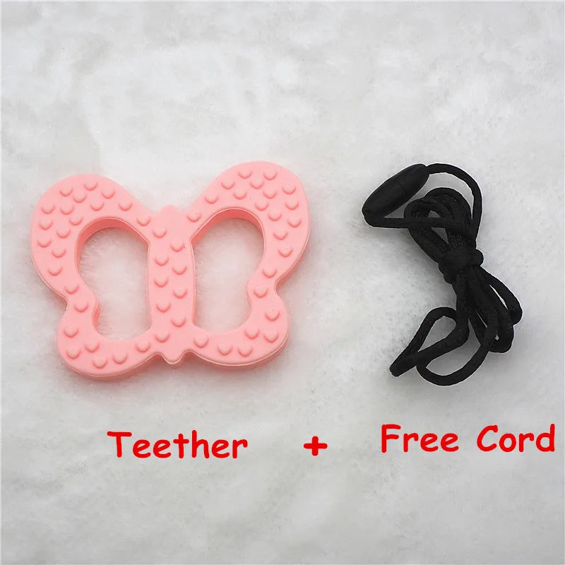 Chengkai Silicone Butterfly Teether Baby Pacifier Pendant 10Pcs BPA Free