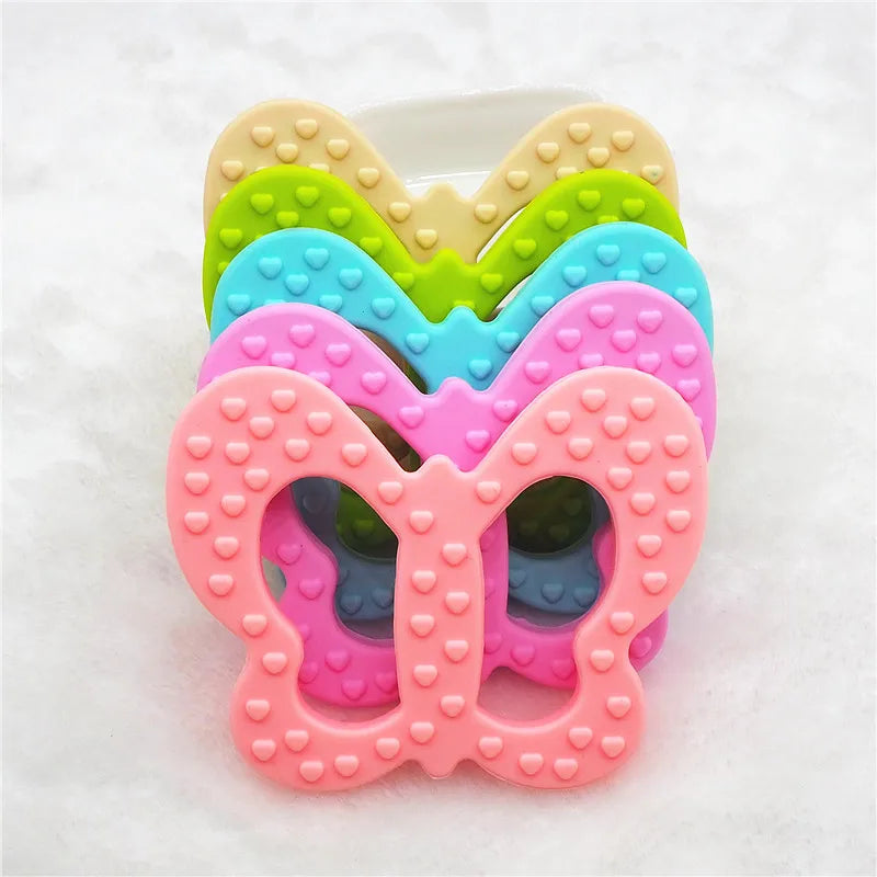 Chengkai Silicone Butterfly Teether Baby Pacifier Pendant 10Pcs BPA Free