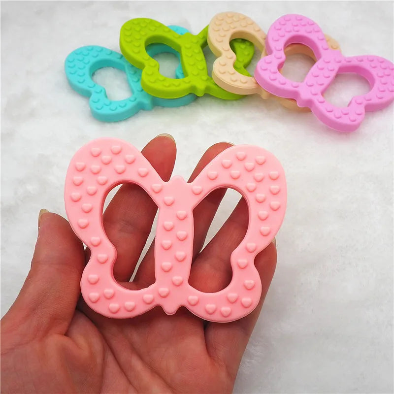 Chengkai Silicone Butterfly Teether Baby Pacifier Pendant 10Pcs BPA Free