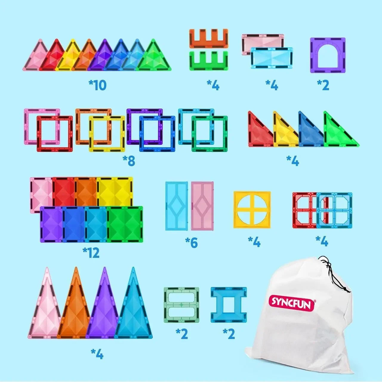 Joyfy Magnetic Building Tiles Educational STEM Toy