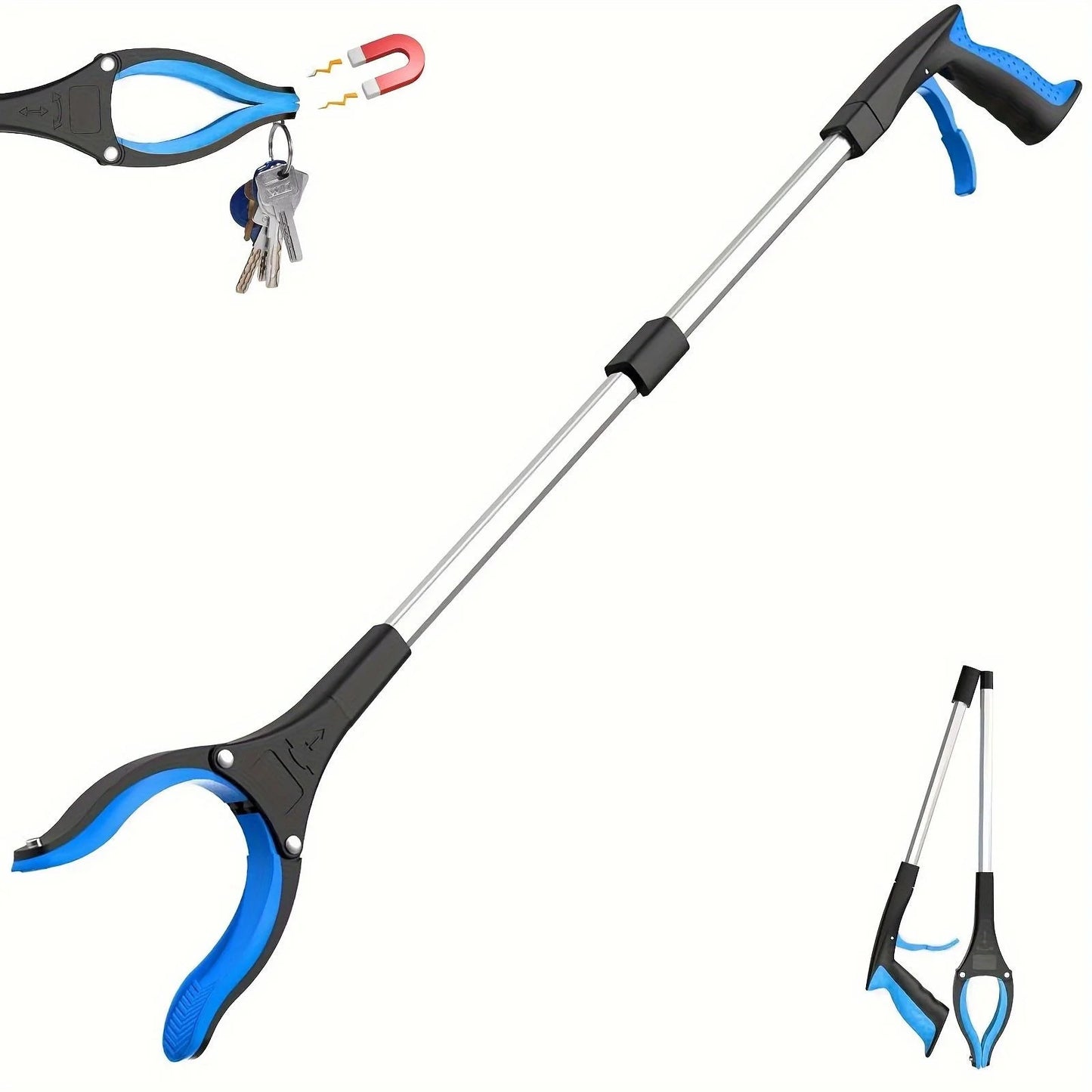 Heavy Duty Garbage Grabber With 360 Degree Rotating Clamp
