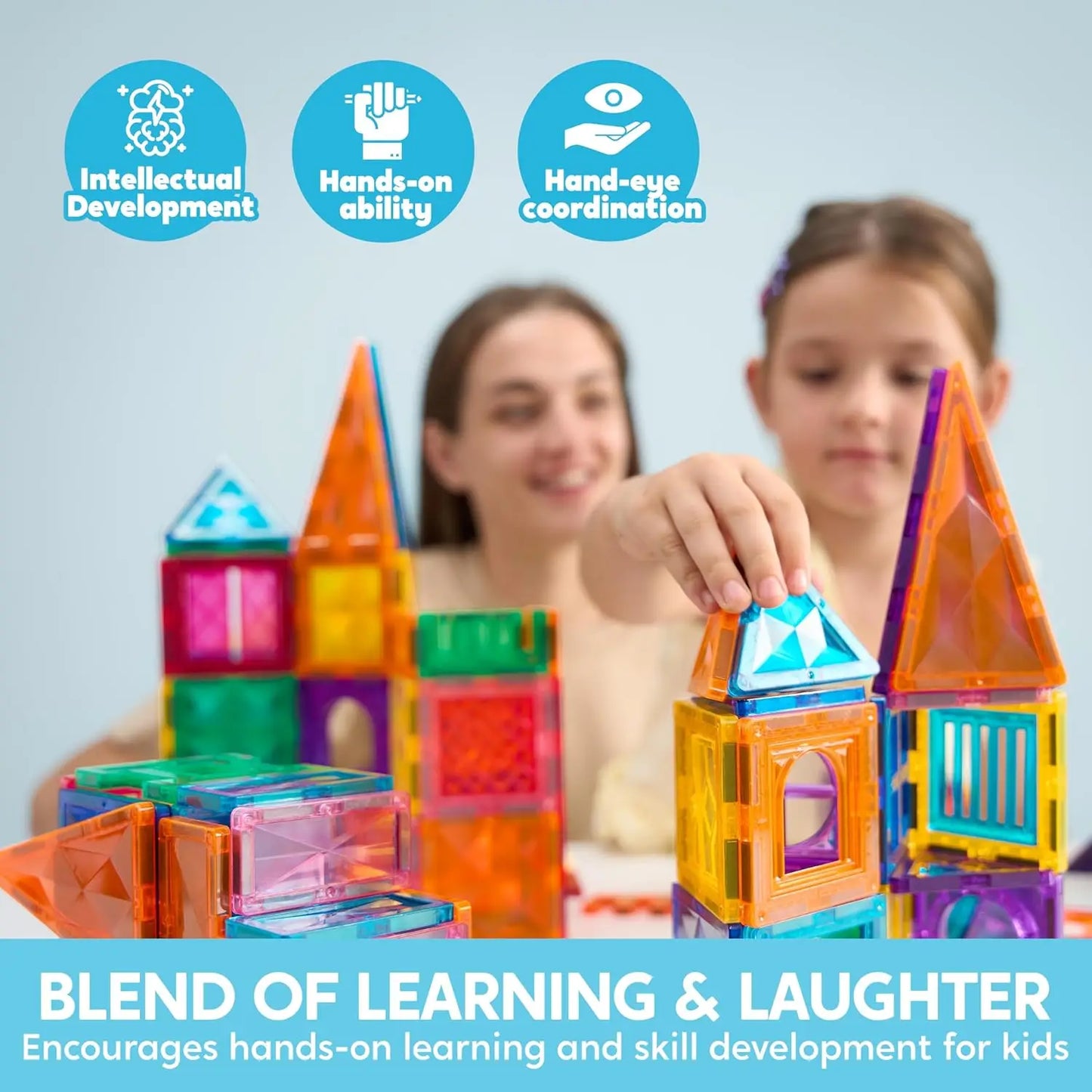 Joyfy Magnetic Building Tiles Educational STEM Toy