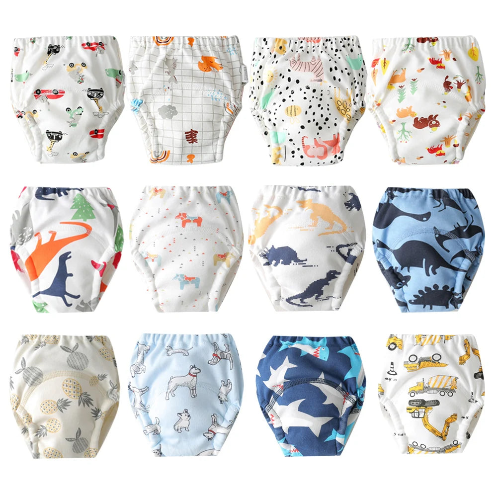 12-Pcs Reusable Baby Potty Training Pants Set