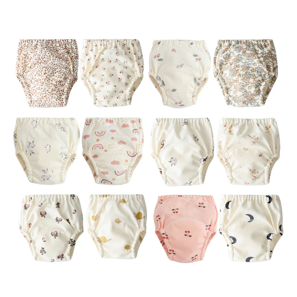 12-Pcs Reusable Baby Potty Training Pants Set