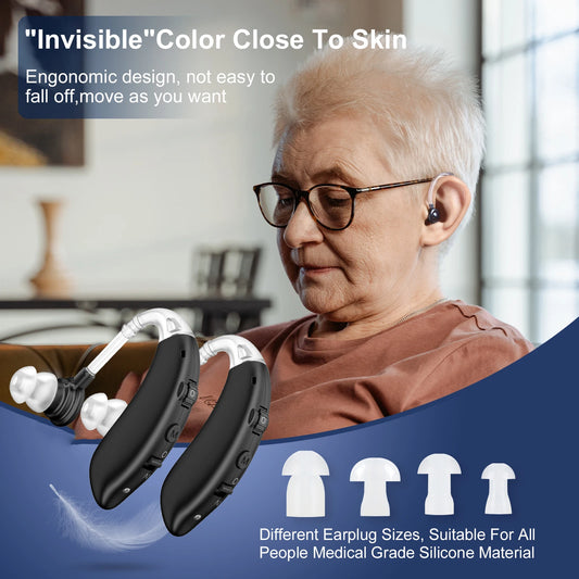 KFCOPTEE Invisible Hearing Amplifiers BTE For Elderly