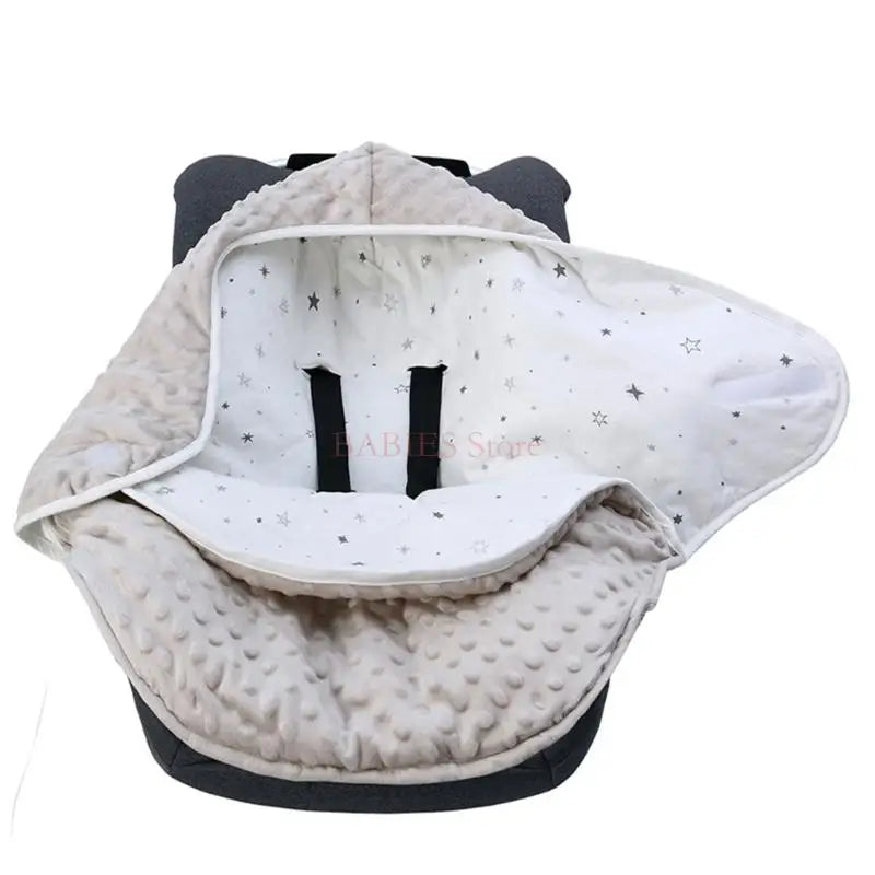 C9GB Baby Car Seat Wrap Blanket Breathable Cotton Swaddle Multi-Pattern