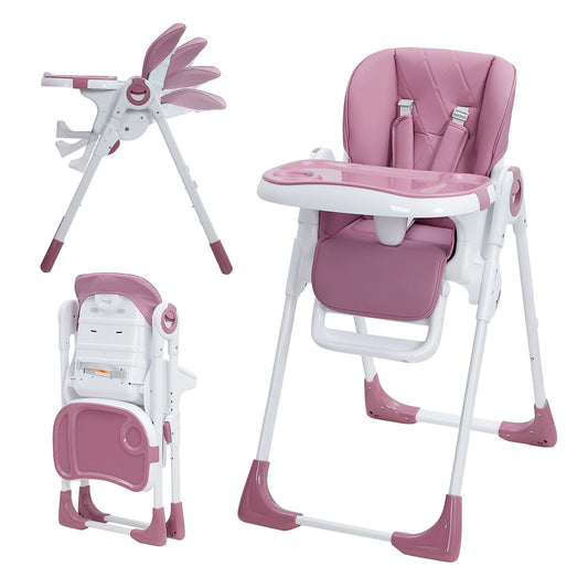 Multifunctional Adjustable Baby High Chair With Foldable Design