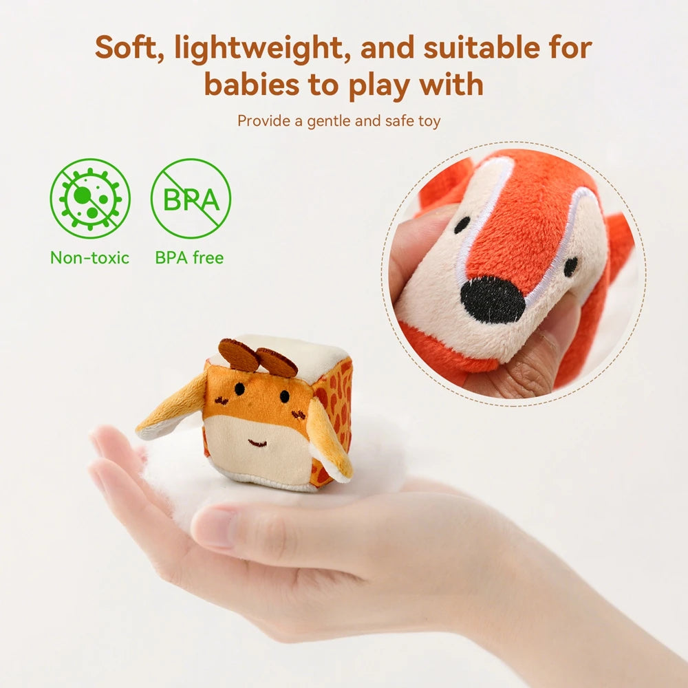 Montessori Farm Animals Soft Toys For Baby Sensory Play