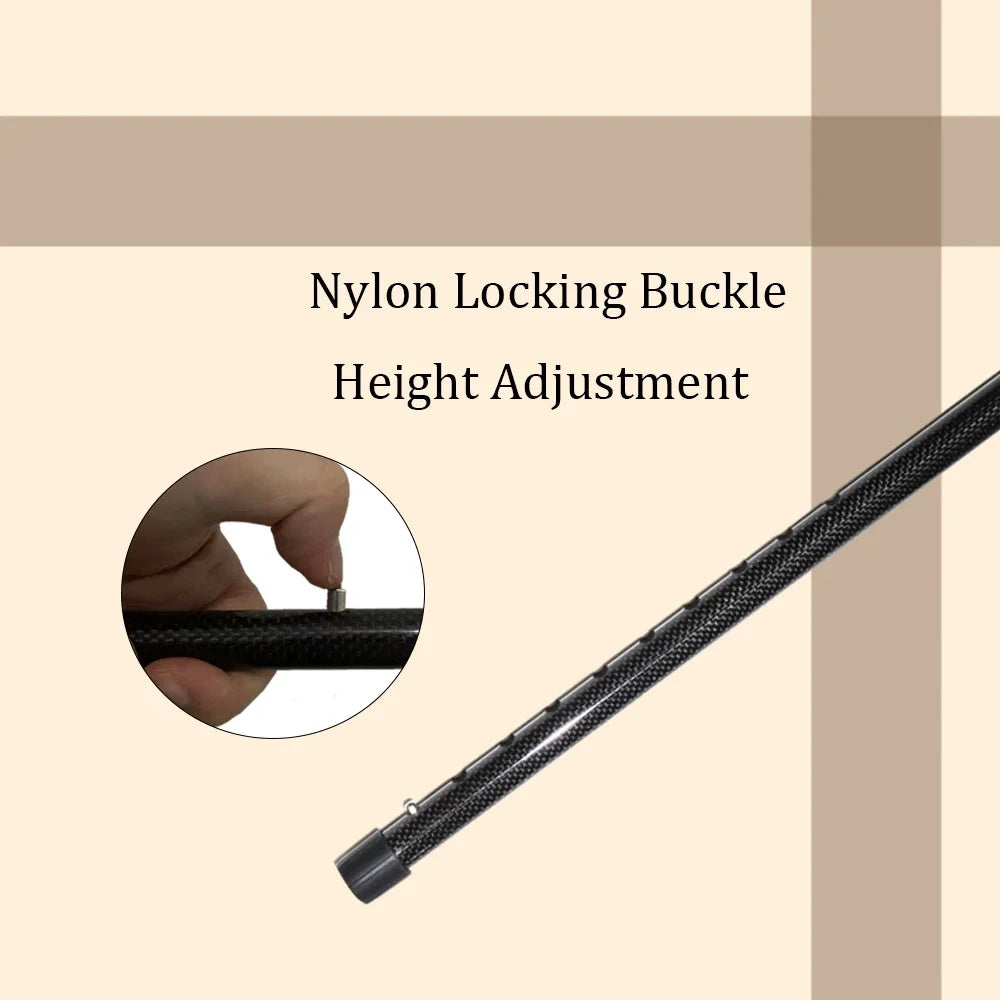 Carbon Fiber Cane Walking Stick With Adjustable Wenge Wood Handle