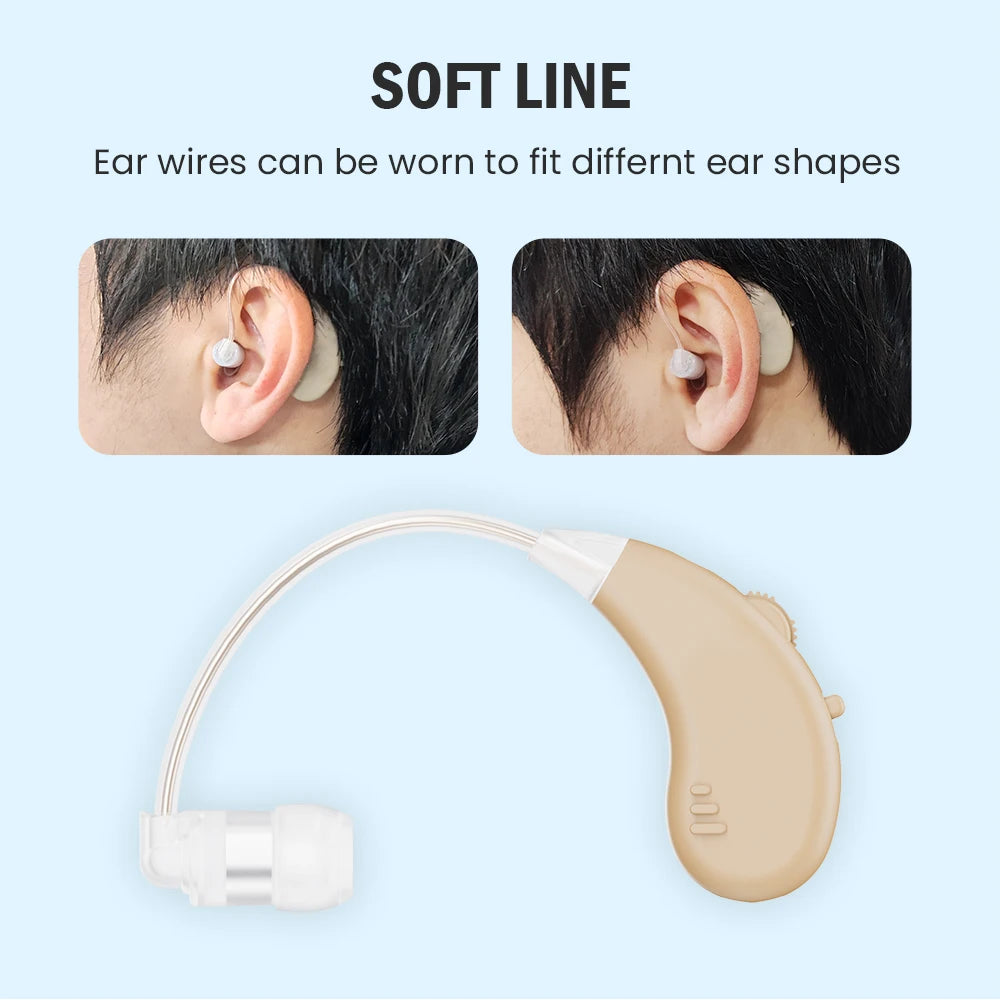JINGHAO Rechargeable Hearing Aids BTE Behind The Ear JH-338