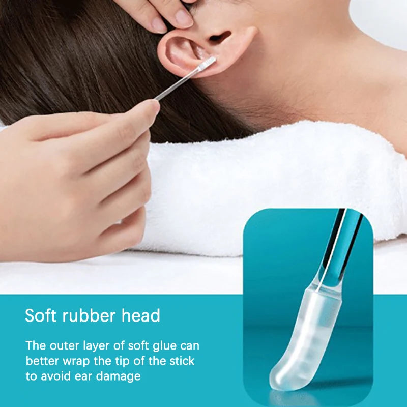 NONECN Disposable Silicone Ear Wax Remover Ear Pick Set 24-Piece