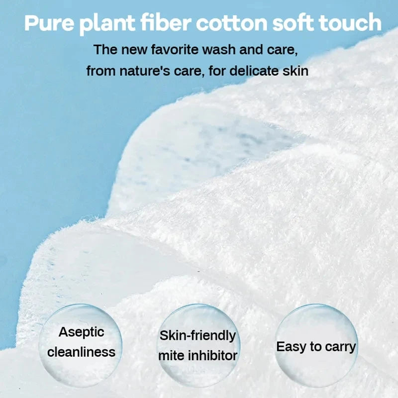100 Count Disposable Cotton Face Towels Makeup Remover Pads