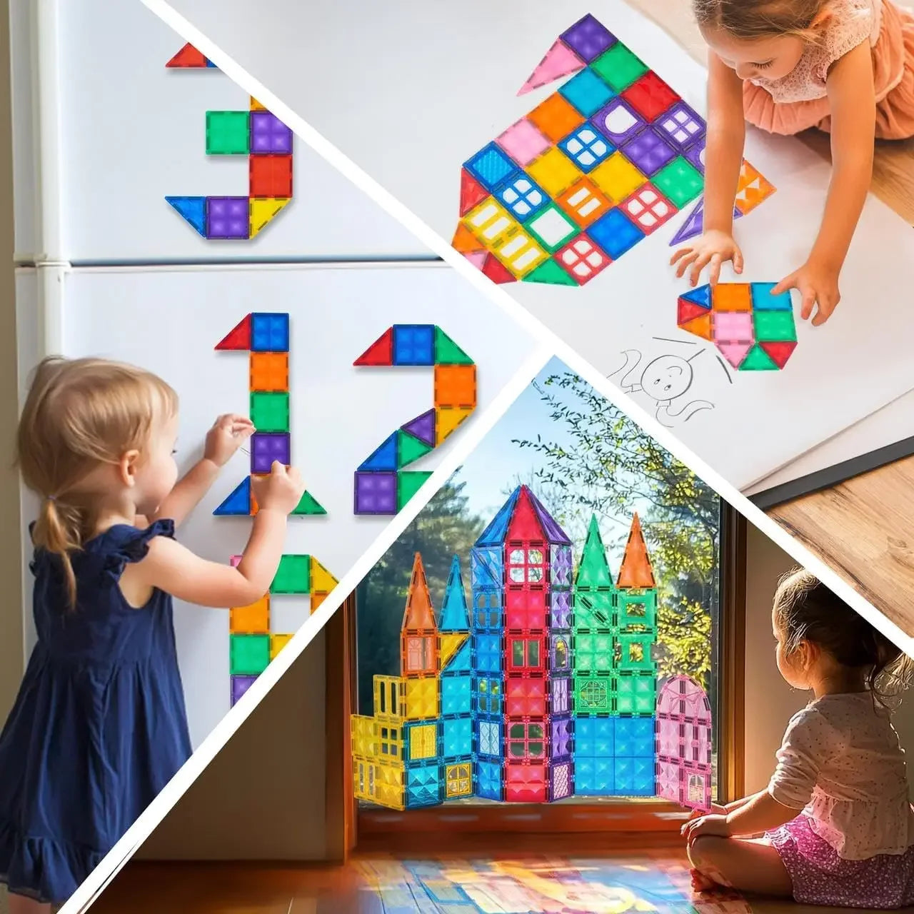 Joyfy Magnetic Building Tiles Educational STEM Toy