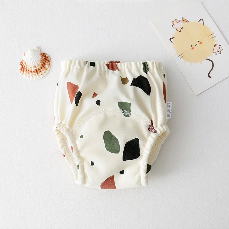 Baby Training Pants Unisex Washable Cotton Learning Diaper Pants