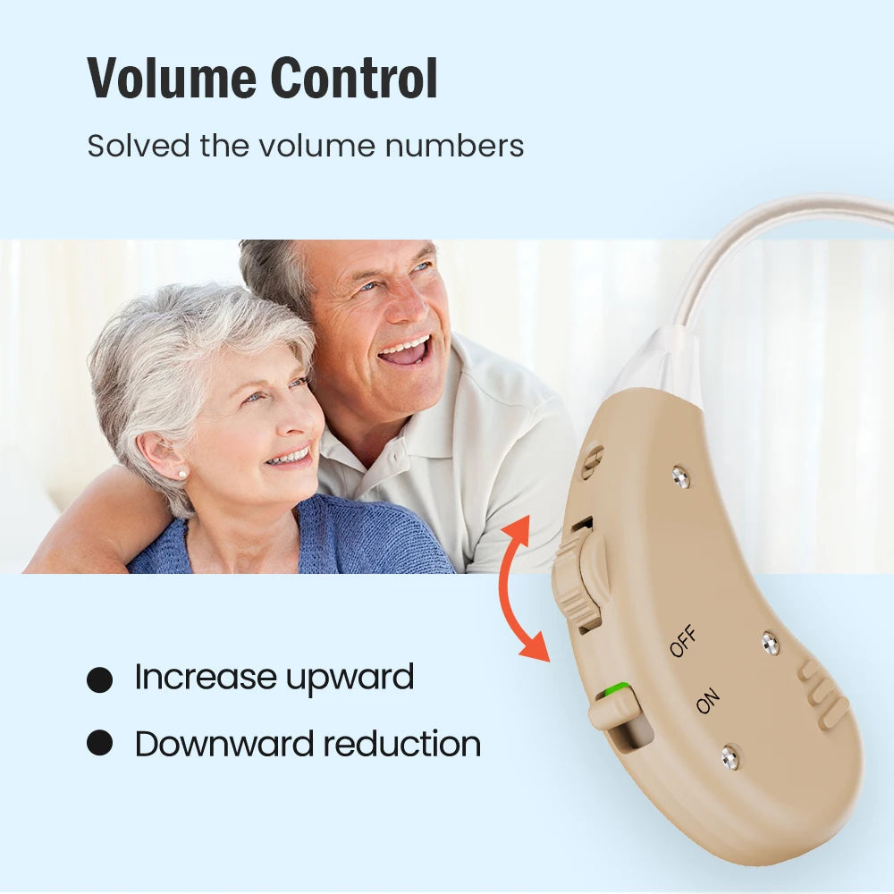 JINGHAO Rechargeable Hearing Aids BTE Behind The Ear JH-338
