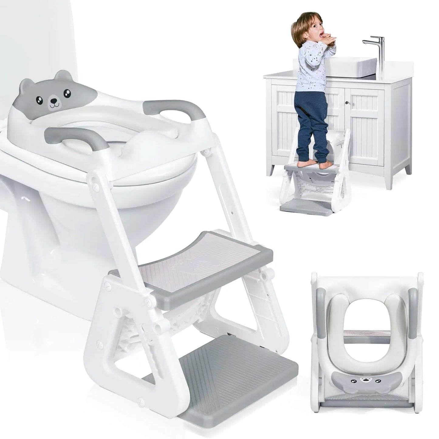 Potty Training Seat With Step Stool For Toddlers Premium