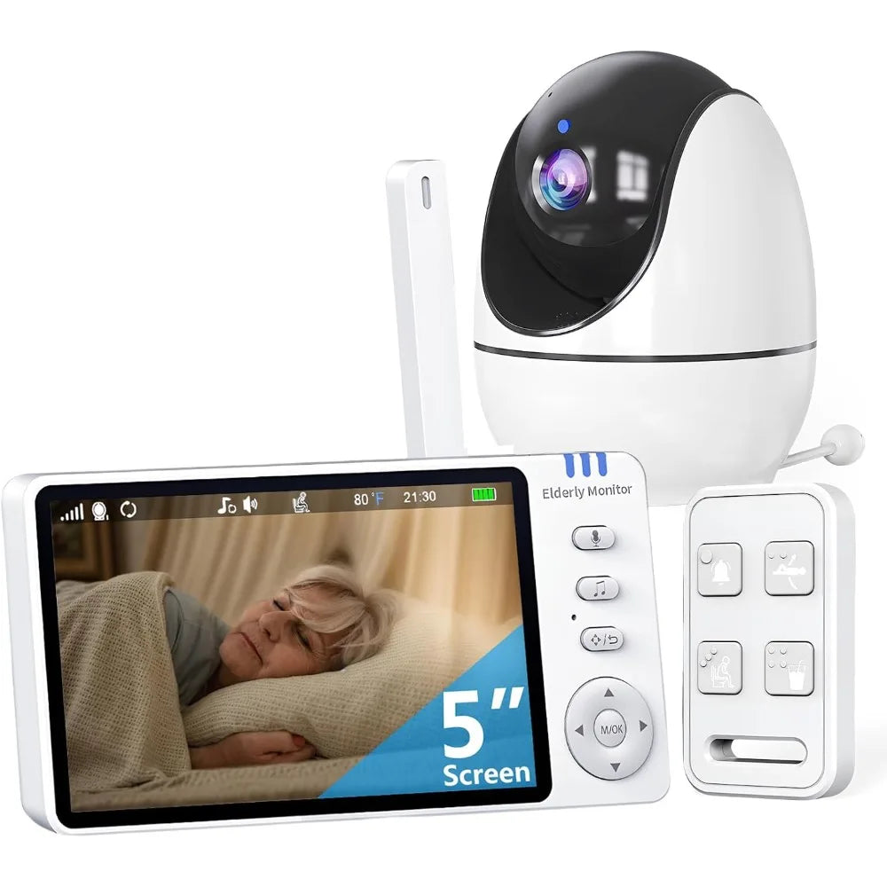 Kankeirr Elderly Monitor With Camera, Call Button And Two-Way Audio