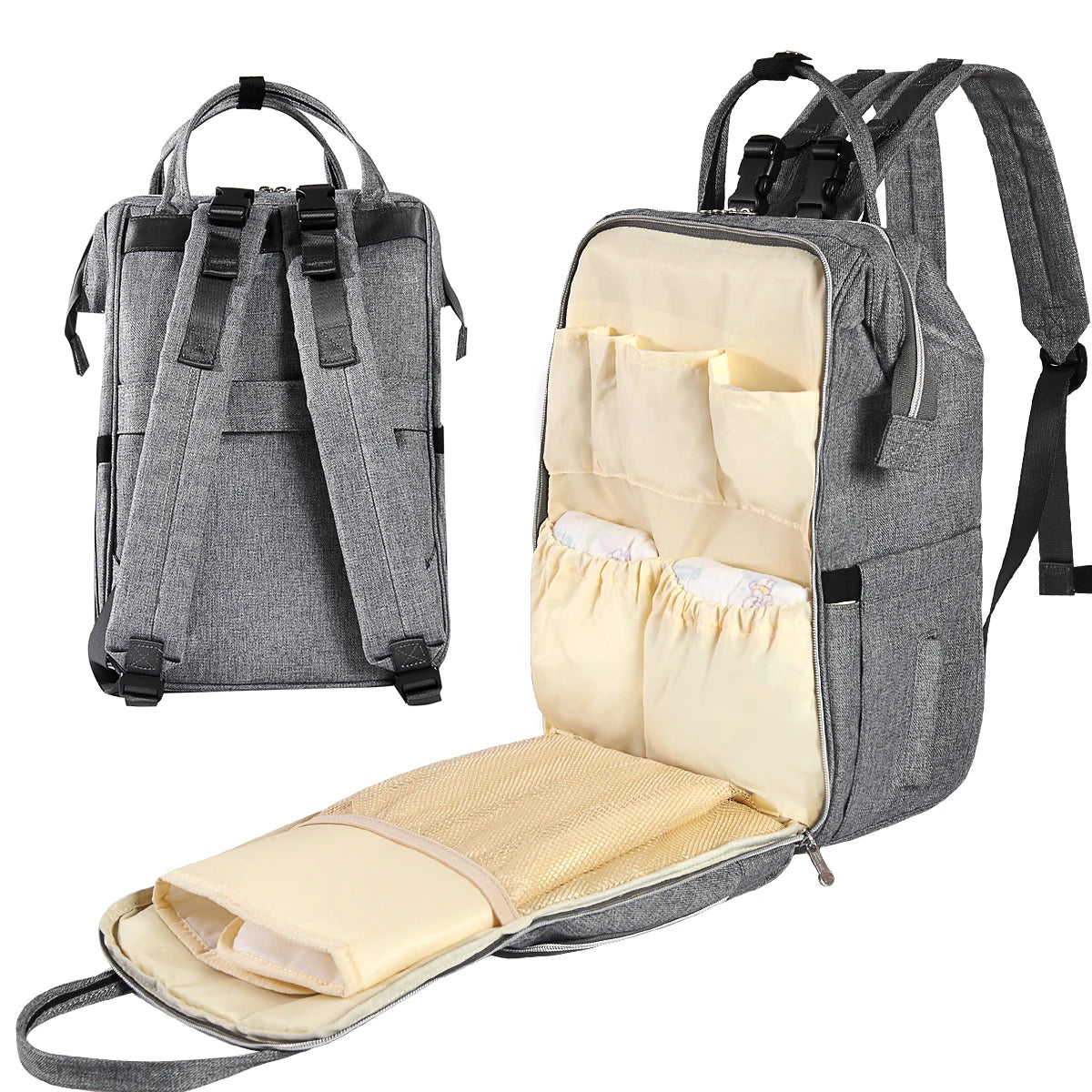 Sunveno Diaper Bag Backpack Multifunction Travel Maternity Baby Bag