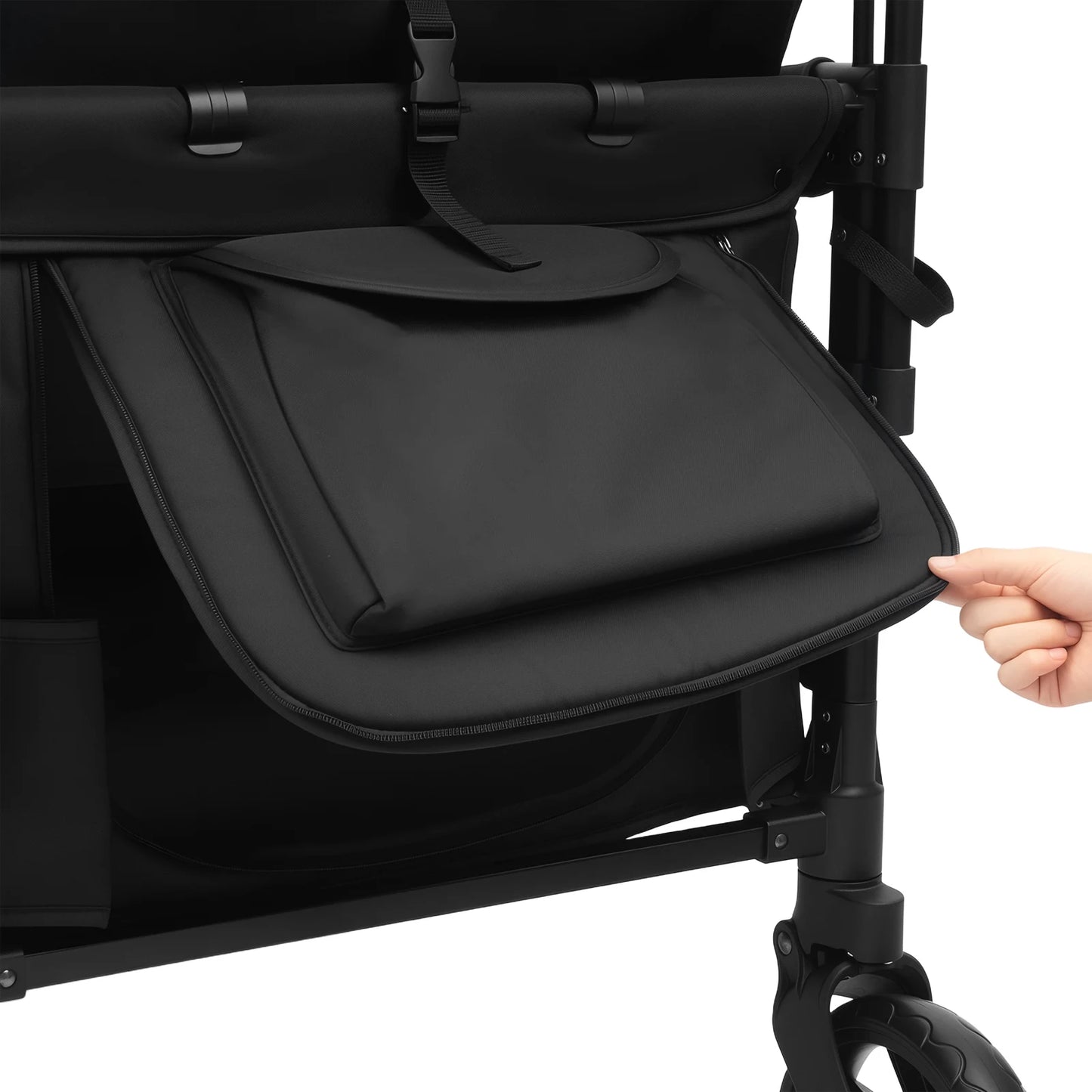 4 Seat Baby Wagon Stroller With Lockable Wheels For Beach And Park