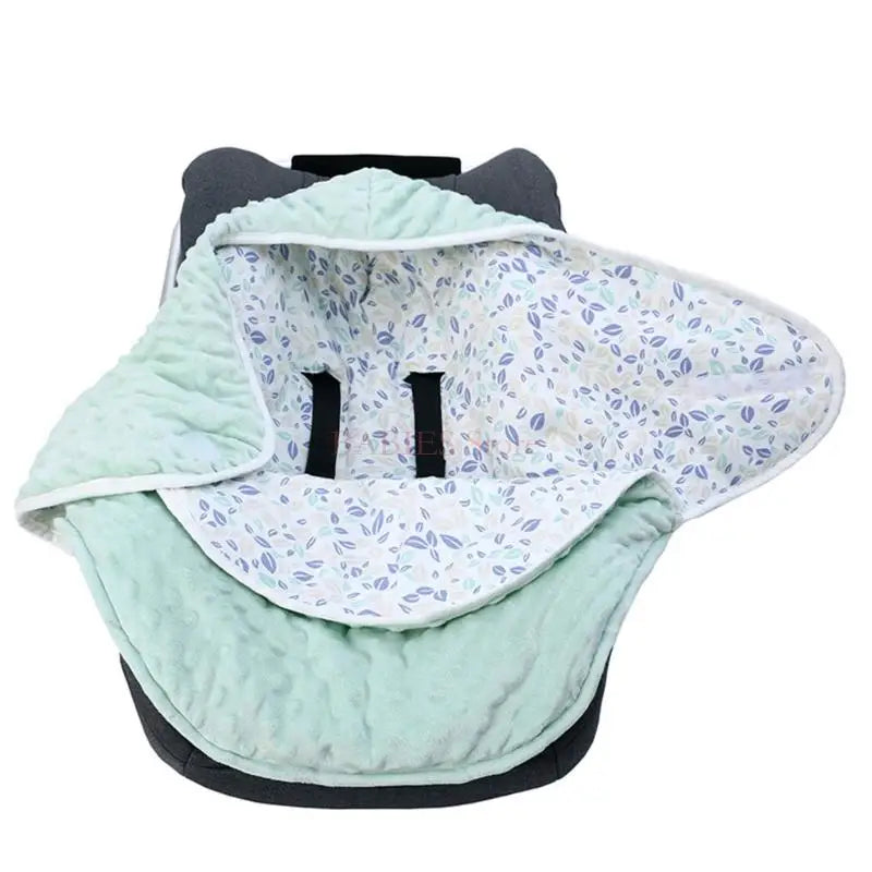C9GB Baby Car Seat Wrap Blanket Breathable Cotton Swaddle Multi-Pattern