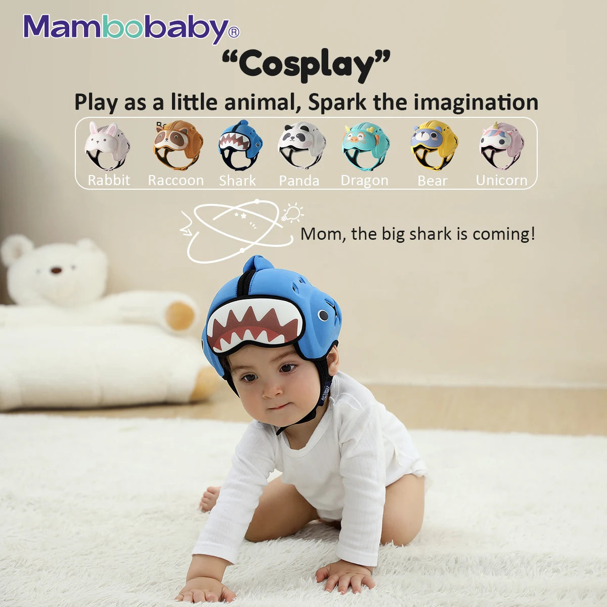 Mambobaby Anti-Shock Baby Helmet Toddler Head Protector