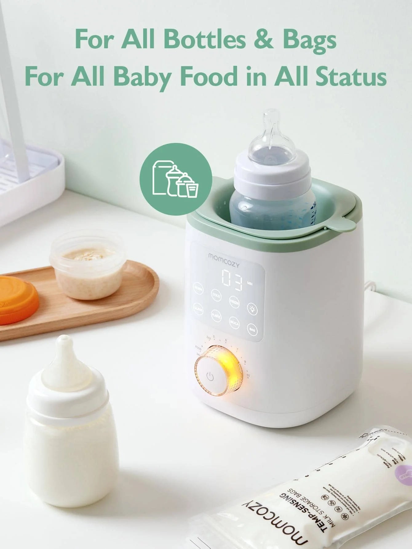 Baby Bottle Warmer For Breastmilk Safe Warm Water Bath