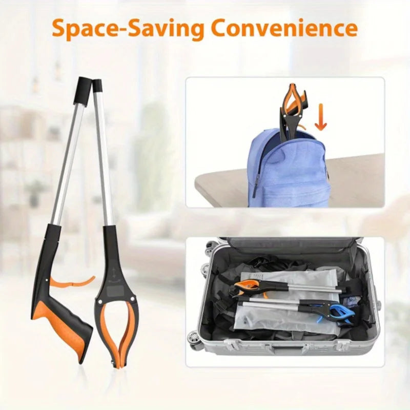 Heavy Duty Garbage Grabber With 360 Degree Rotating Clamp
