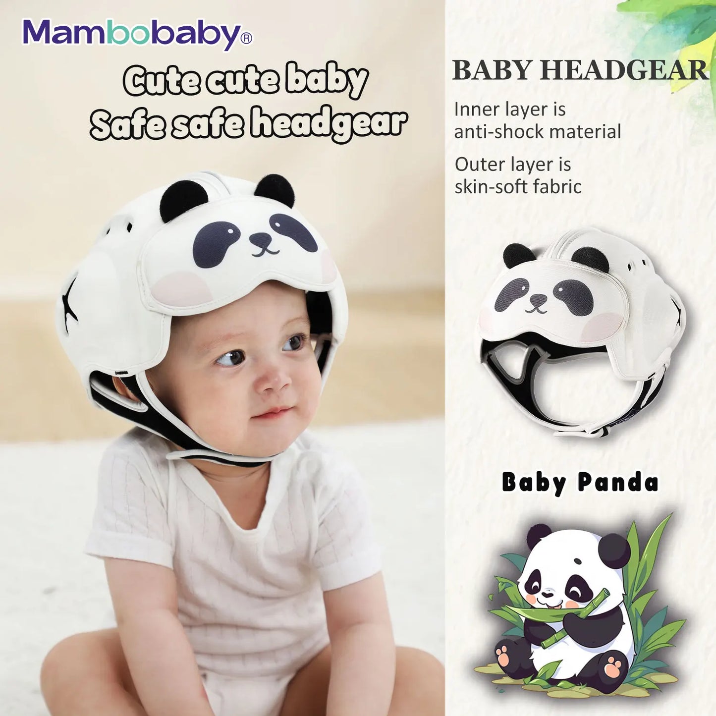 Mambobaby Anti-Shock Baby Helmet Toddler Head Protector