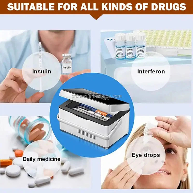 NONE Insulin Refrigerator Portable Auto Defrost Travel