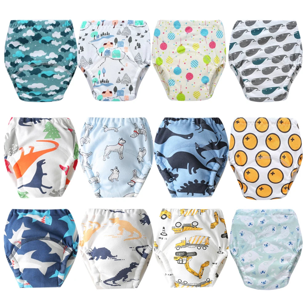 12-Pcs Reusable Baby Potty Training Pants Set