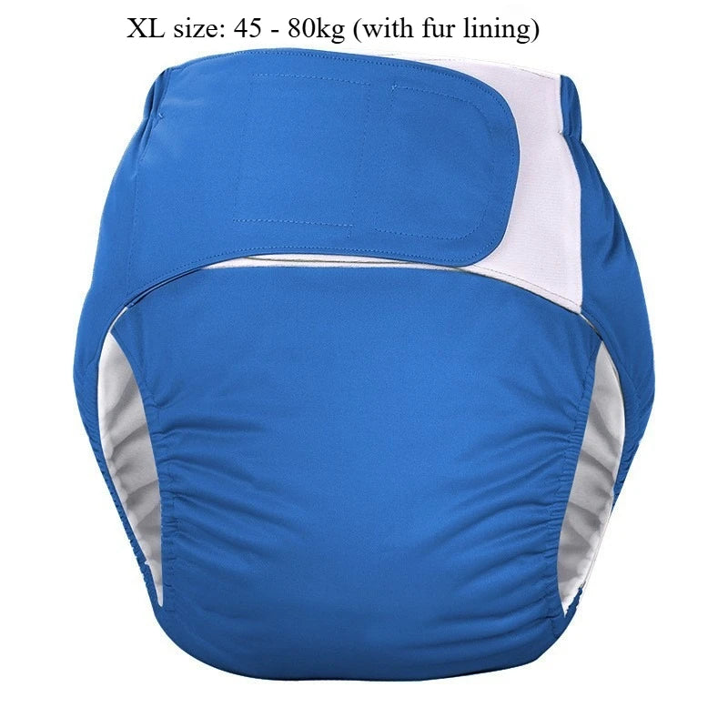 Washable Adult Cloth Diapers With Hook Loop Waterproof Leakproof