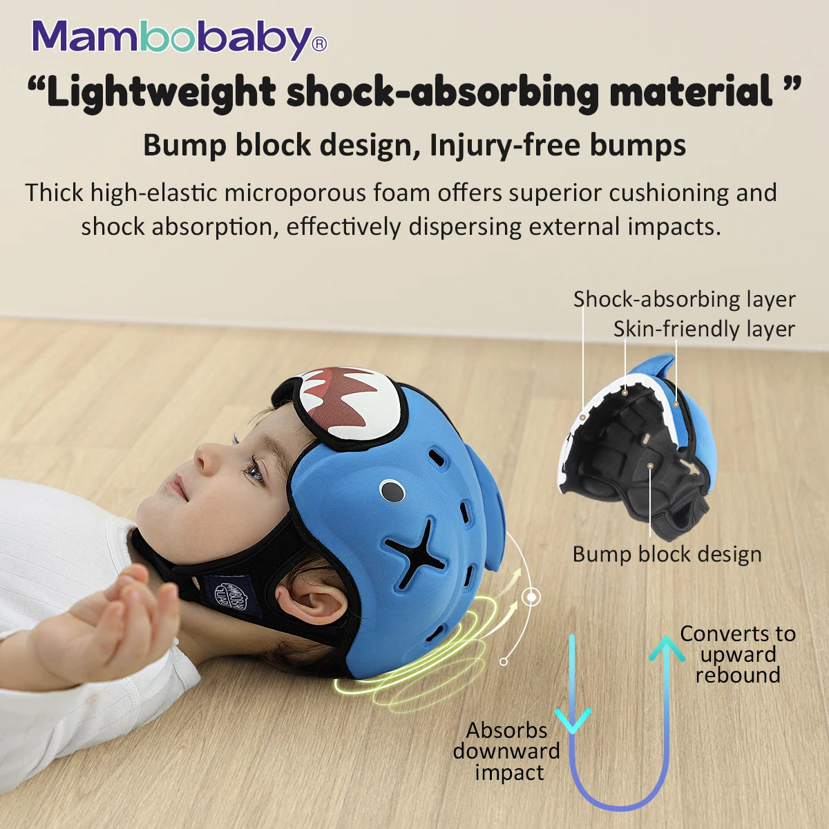 Mambobaby Anti-Shock Baby Helmet Toddler Head Protector