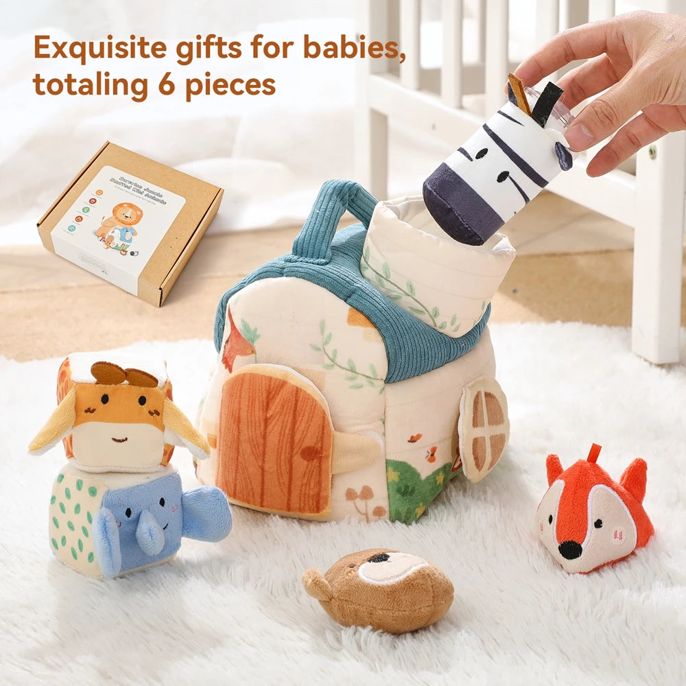 Montessori Farm Animals Soft Toys For Baby Sensory Play