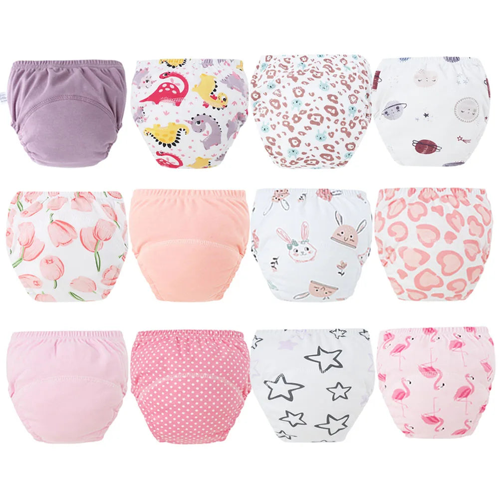 12-Pcs Reusable Baby Potty Training Pants Set