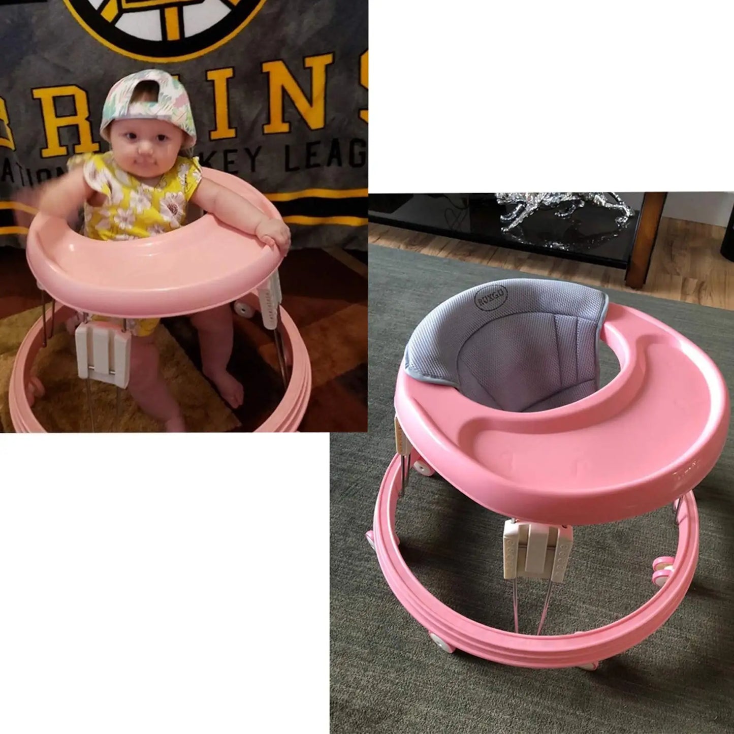Baby Walker Foldable Anti Rollover with Brake Design