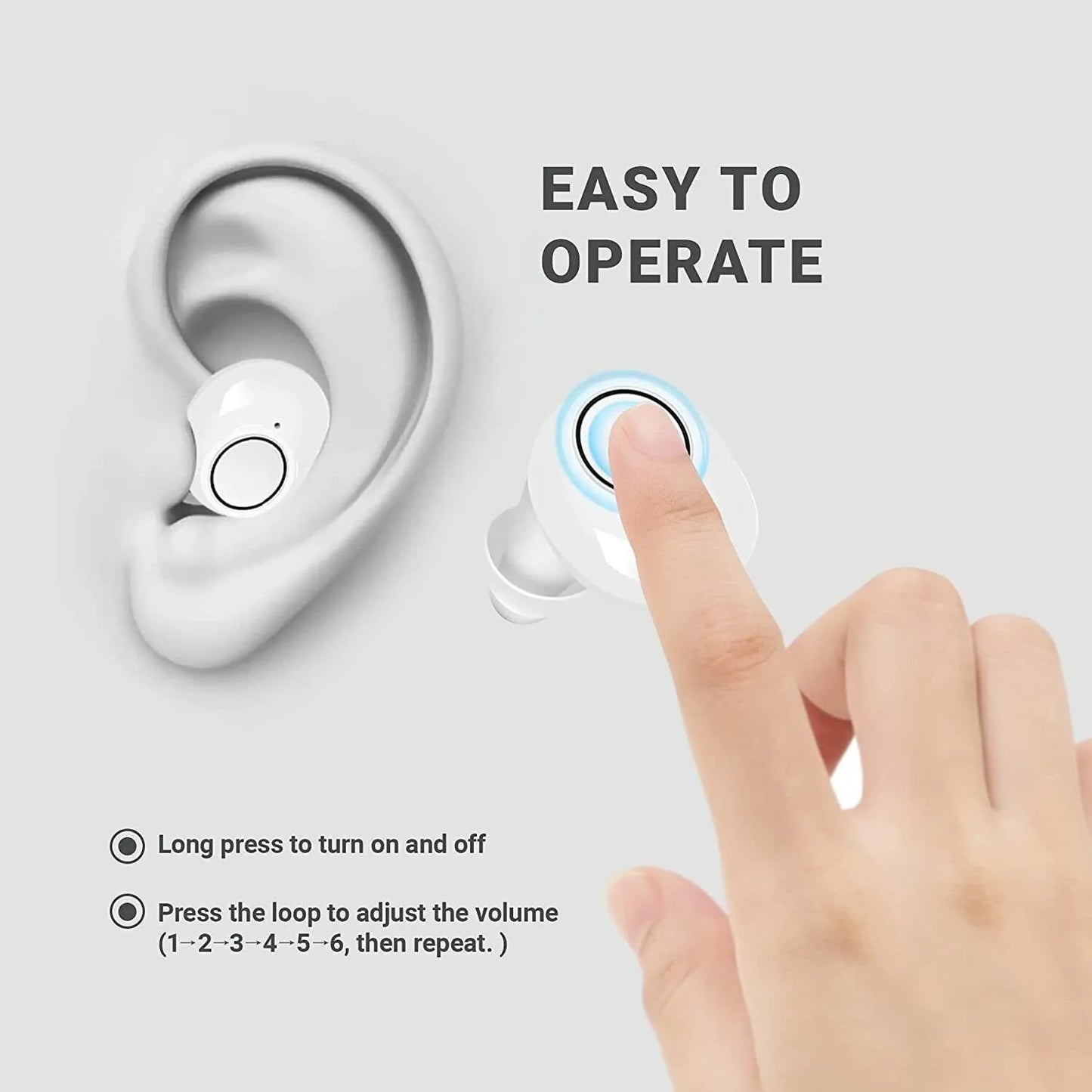 JINGHAO Digital Rechargeable Hearing Aids Sound Amplifier For Elderly