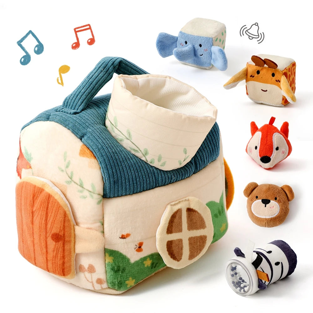 Montessori Farm Animals Soft Toys For Baby Sensory Play
