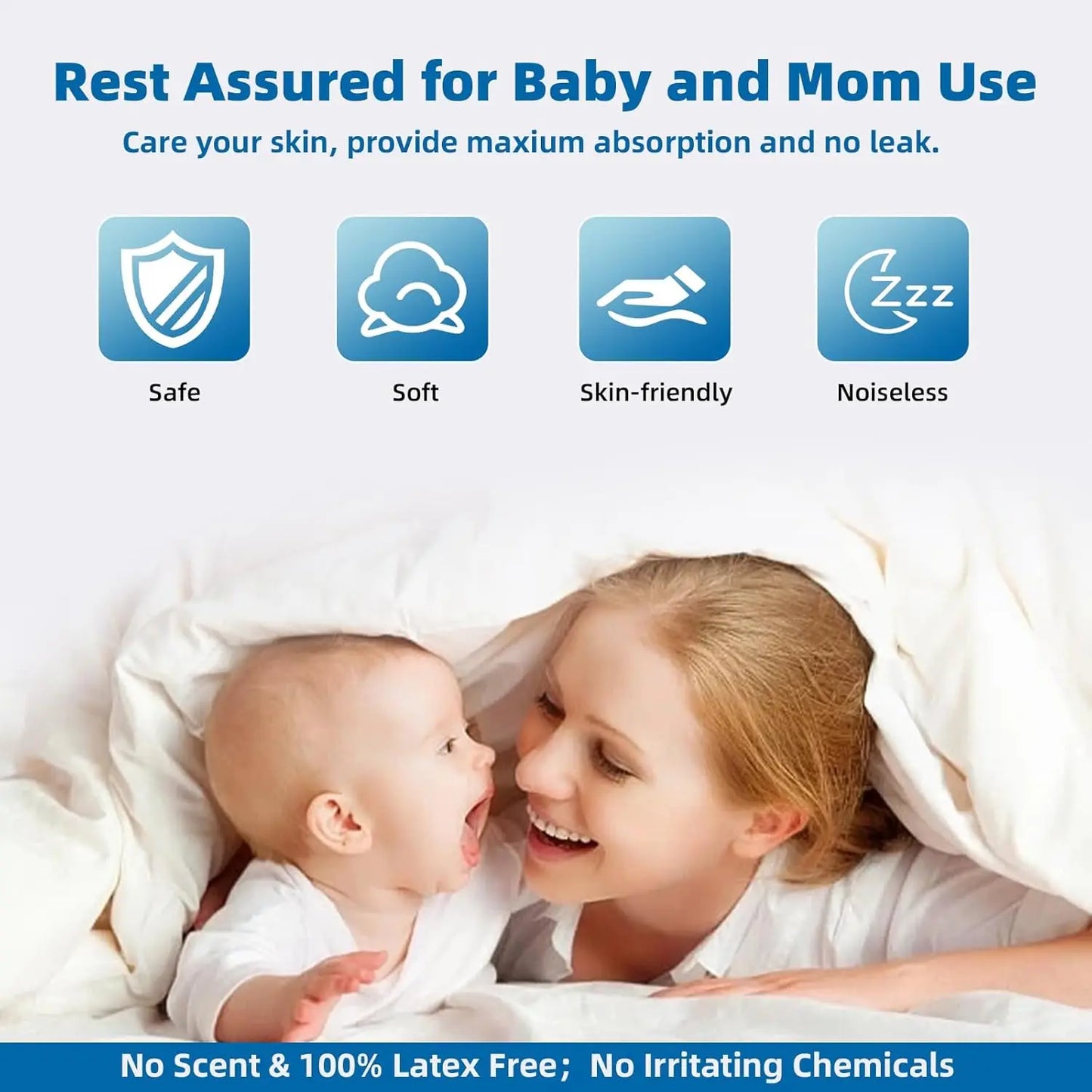 Disposable Bed Pads 150 Count Waterproof Incontinence Underpads