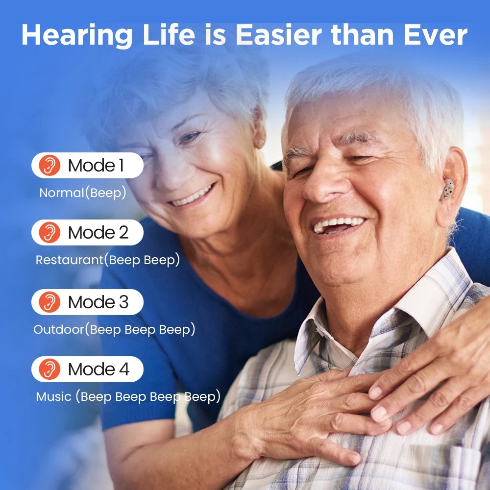 Jinghao Mini Hearing Aids Digital In Ear With Charging Case