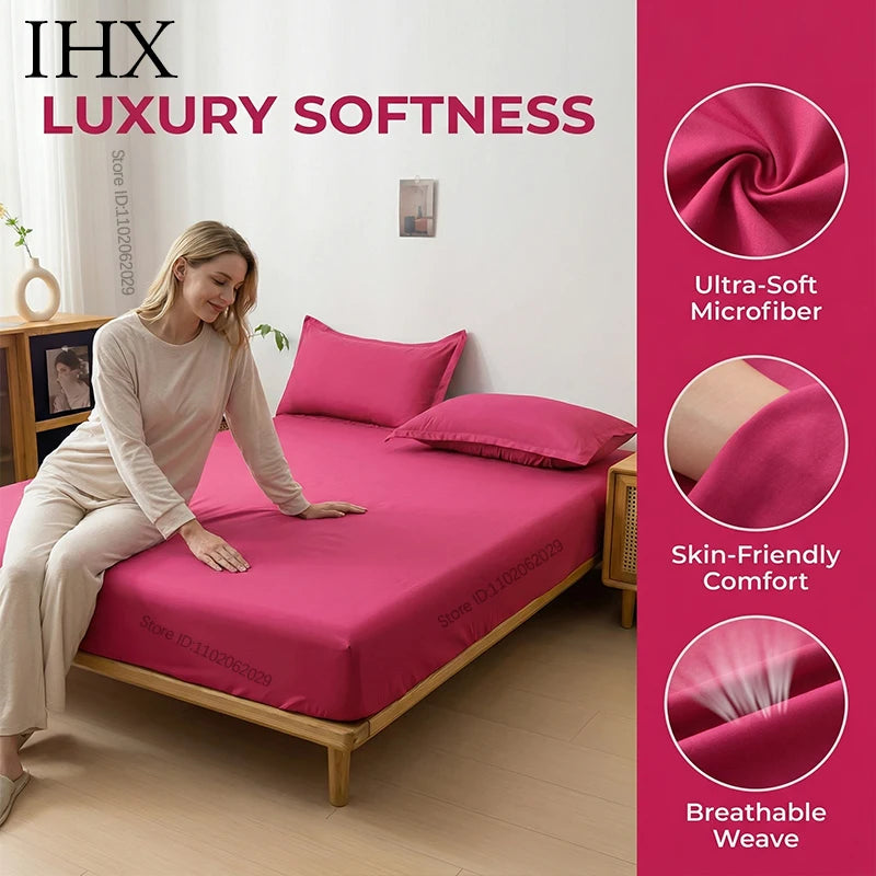 IHX Waterproof Flat Sheet Mattress Protector Anti Slip Ultra Soft