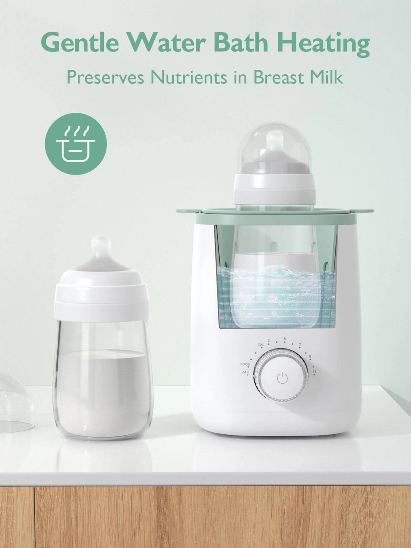 Baby Bottle Warmer For Breastmilk Safe Warm Water Bath