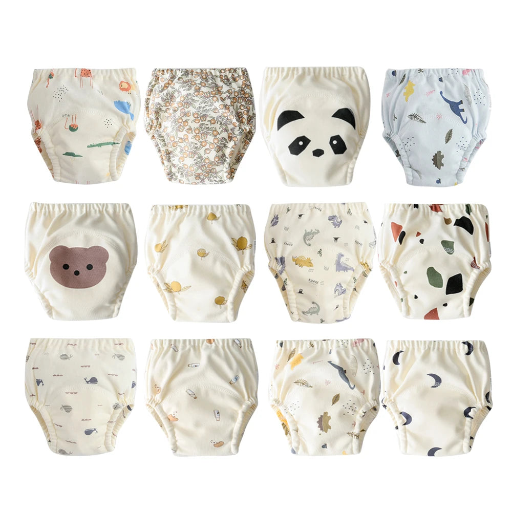 12-Pcs Reusable Baby Potty Training Pants Set