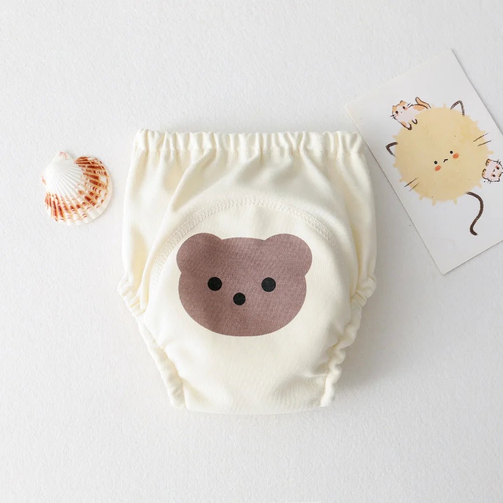 Baby Training Pants Unisex Washable Cotton Learning Diaper Pants