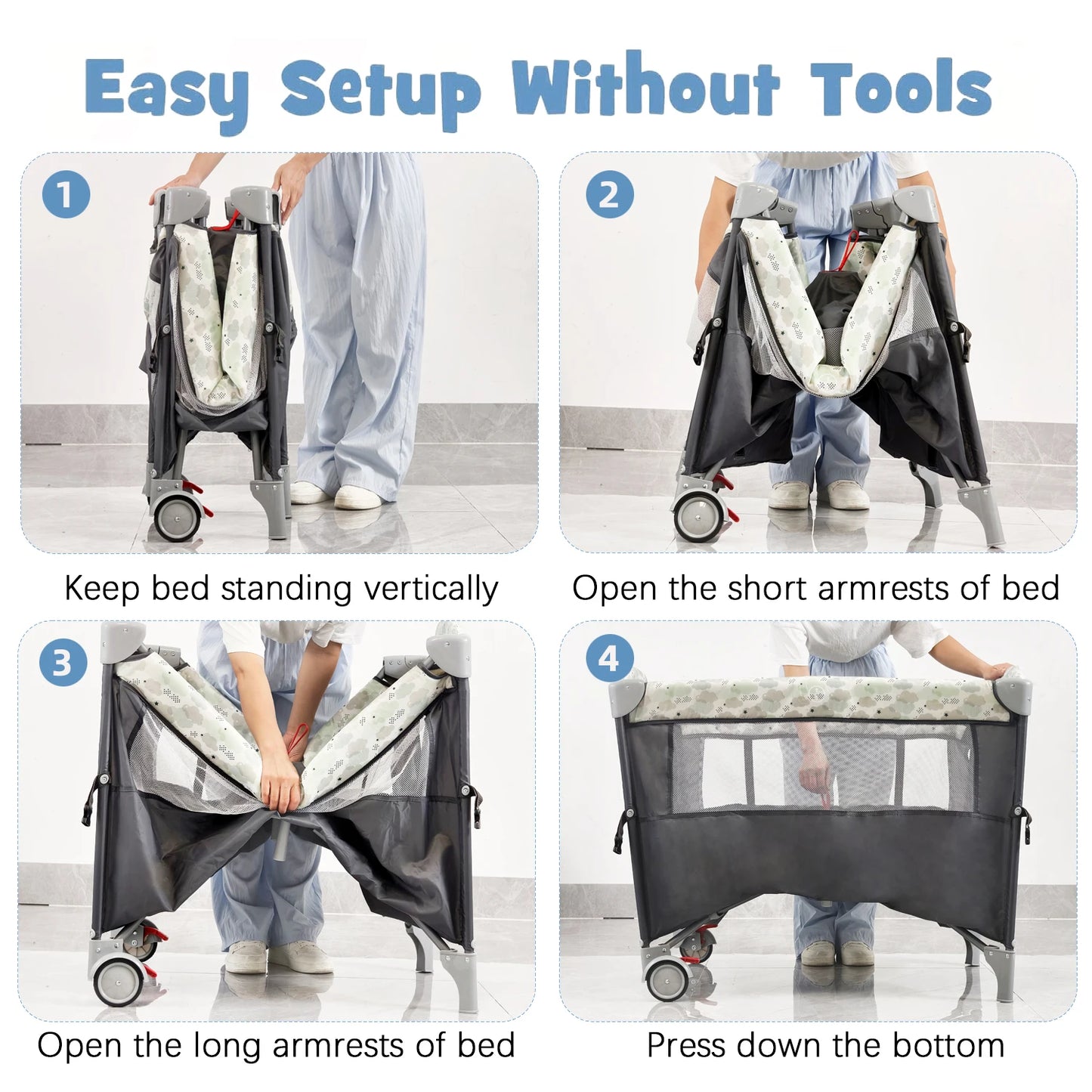 Portable Pack N Play Playard With Bassinet And Changing Table